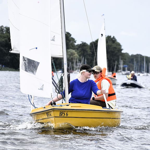 Segelspaß bei Windstärke 4 mit der Flying Bee.JPG